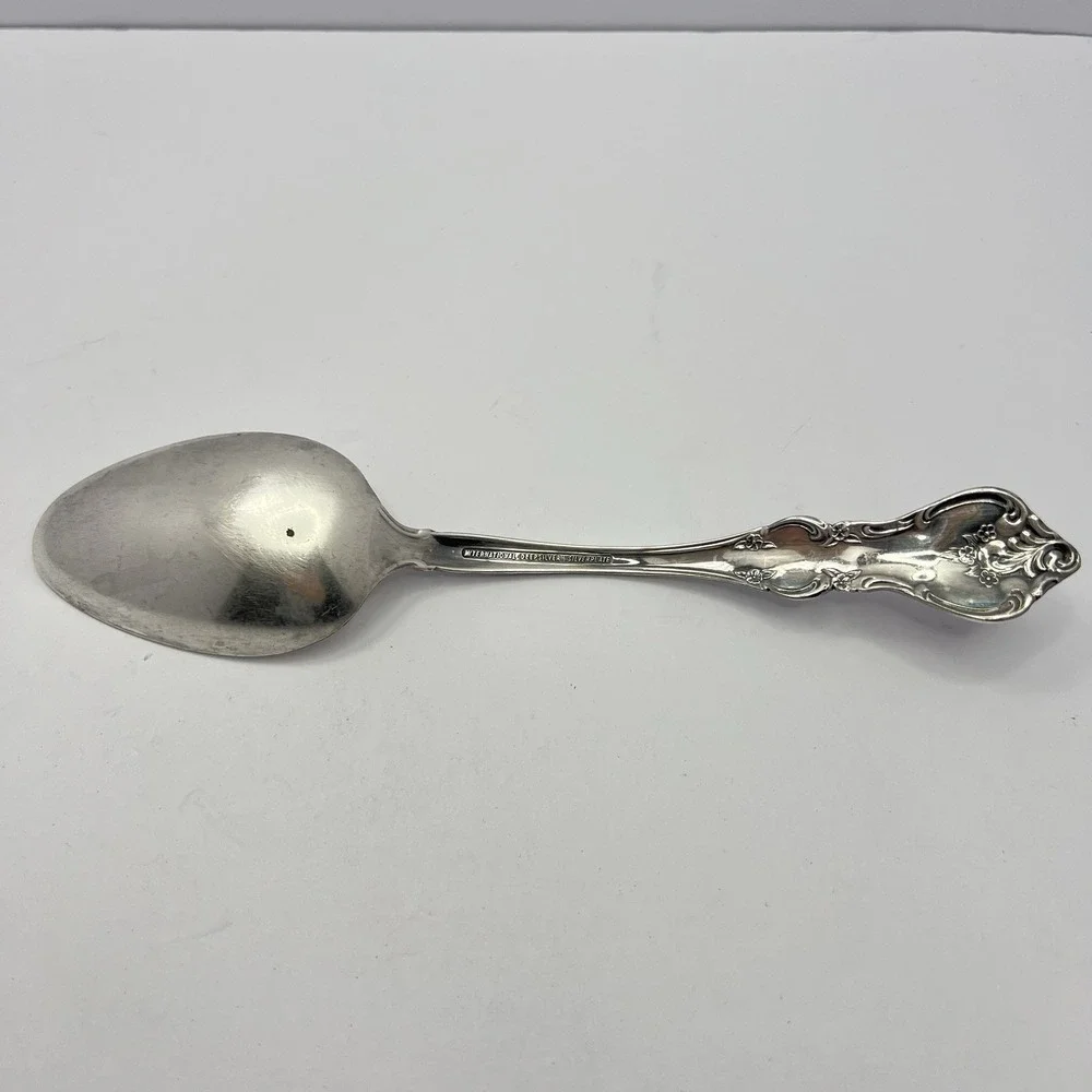 International Silver Orleans Serving Tablespoon Silverplate‎ Flatware 1964 Vtg